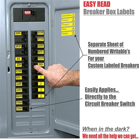 electrical box breakers|electrical breaker box labeling chart.